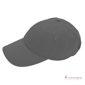Каскетка защитная из 100% хлопка с вставкой из ABS-пластика серая