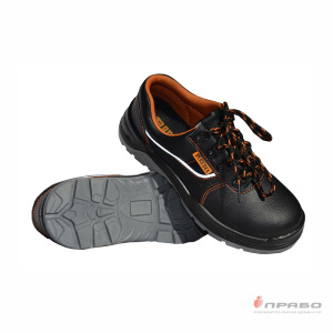 Полуботинки кожаные Paredes с подошвой ПУ/ПУ чёрные