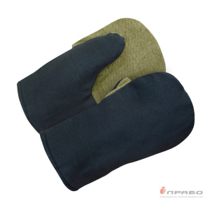 Рукавицы х/б утеплённые ватином с брезентовым наладонником