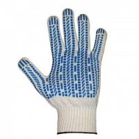 Перчатки хб с ПВХ Стандарт 4-х нитка Протектор 7,5 класс (уп.200 пар)