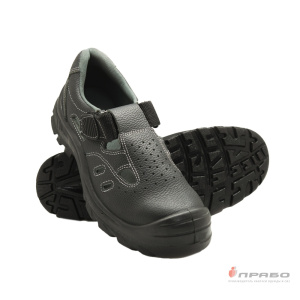Сандалии "Мастер Л S1Р" на подошве ПУ с антипрокольной стелькой чёрные