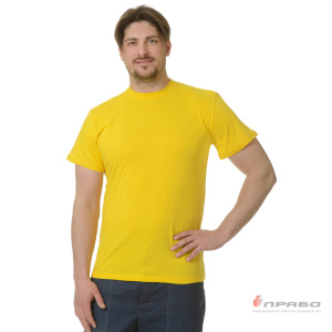 Футболка трикотажная жёлтая