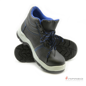 Ботинки рабочие SJ7088-S с подошвой ПУ/ТПУ, МП и металлостелькой чёрные