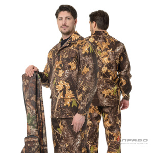 Костюм мужской "Полевой" КМФ тёмный лес (куртка и брюки)