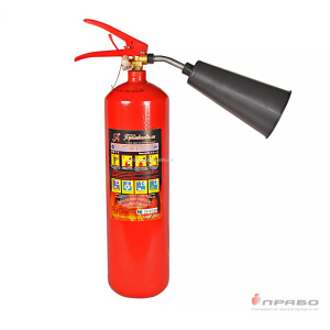 Огнетушитель углекислотный "ОУ-2" (В,С,Е,до 1000 В,заряд 2кг), d-114