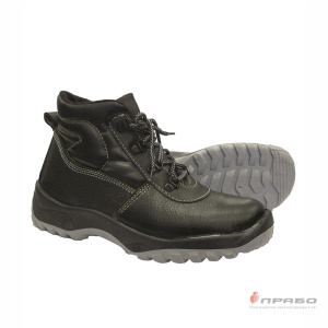 Ботинки кожаные с подошвой ПУ/ТПУ чёрные