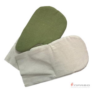 Рукавицы антивибрационные хлопчатобумажные с брезентовым наладонником