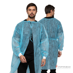 Накидка для посетителя из спанбонда с завязками