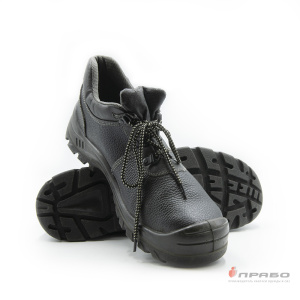 Полуботинки кожаные "Мастер Р S1Р" с подошвой ПУ и МП чёрные