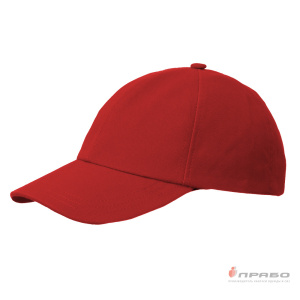 Бейсболка красная с жёстким козырьком