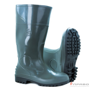 Сапоги резиновые с металлическим подноском оливковые