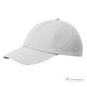Бейсболка белая с жёстким козырьком
