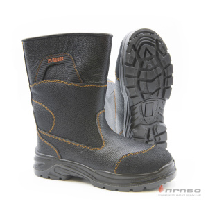 Сапоги кожаные Paredes с подошвой ПУ/ПУ чёрные