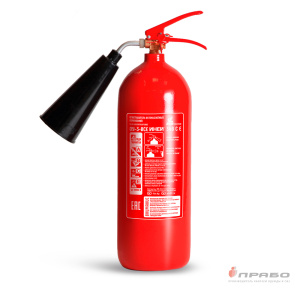 Огнетушитель углекислотный "Иней ОУ-3" (34В,С,Е,до 10000 В, заряд 3кг), 112-03