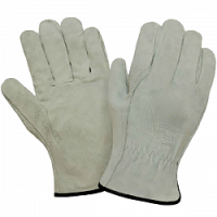 Перчатки цельноспилковые "Драйвер" серые