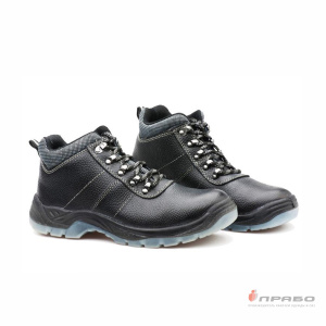 Ботинки кожаные "Викинг-17" с подошвой ПУ/ТПУ и КП чёрные