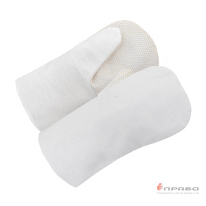 Рукавицы х/б с ПВХ наладонником (двунитка суровая)