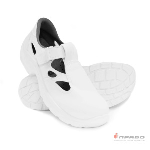 Сандалии кожаные мужские "Лорика" на подошве ПУ с МП белые