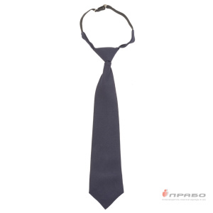 Галстук форменный на мягкой резинке с регулируемой длиной синий