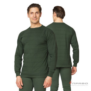 Бельё трикотажное оливковое, 180 г/м² (фуфайка и кальсоны)