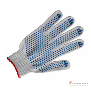 Перчатки х/б с ПВХ-покрытием (10 класс) "Точка" Стандарт
