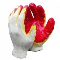 Перчатки хб с латексом, 2-й облив Люкс СВС