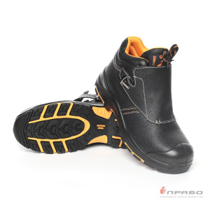 Ботинки сварщика Perfect Protection PRB12-CK с подошвой ПУ/нитрил, КП и АС чёрные