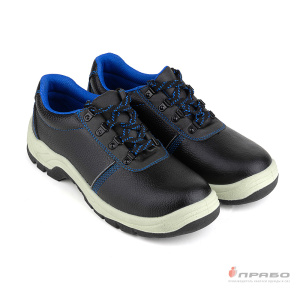 Полуботинки рабочие SJ7066-S с подошвой ПУ/ТПУ, МП, МС чёрные