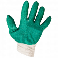 Перчатки хб с латексным обливом Люкс (Россия)