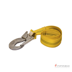 Строп А (лента) 10 м с одним карабином (полиэфирная лента)