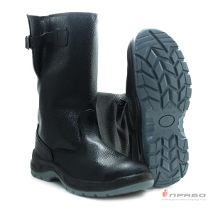 Сапоги "Викинг" с подошвой ПУ/ТПУ и МП чёрные (искусственный мех)