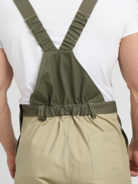 Полукомбинезон Челси CH (тк.Смесовая,270), хаки/бежевый