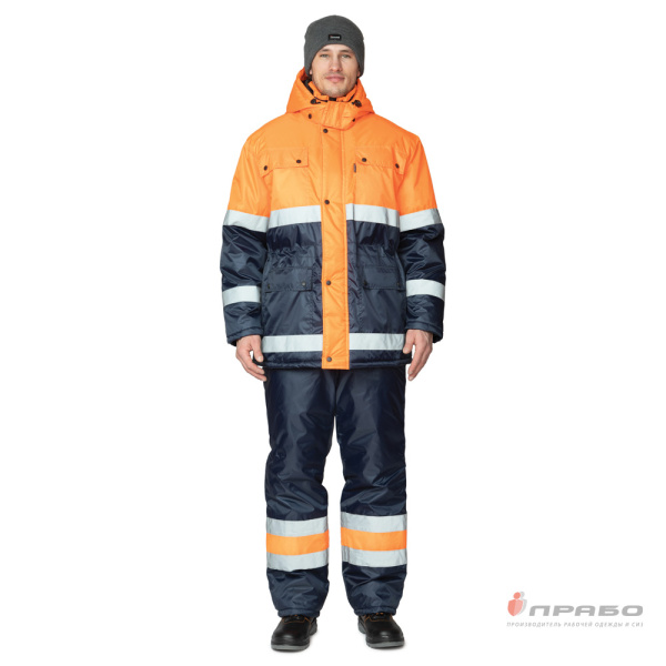 Костюм утеплённый "Спектр Монотек" синий/оранжевый