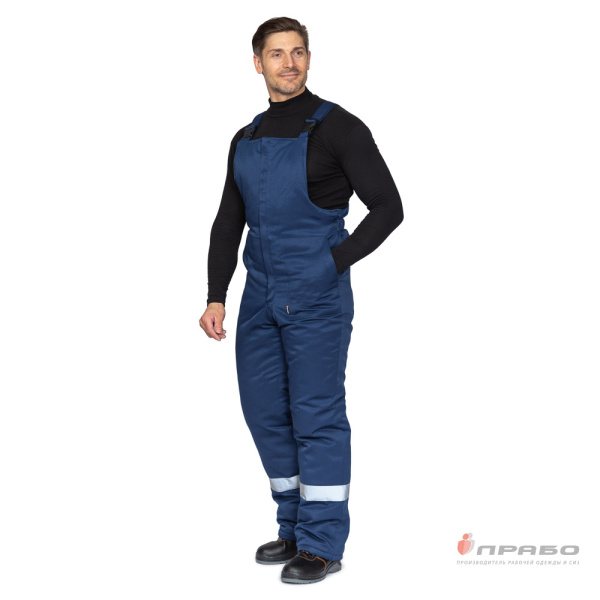 Костюм мужской утеплённый "Мастерок 2 Ультра СОП" синий с ветрозащитной маской