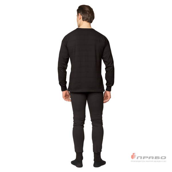 Белье трикотажное чёрное, 140 г/м² (фуфайка и кальсоны)