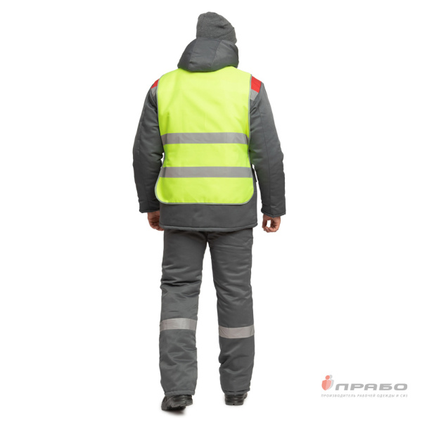 Накидка сигнальная "Лайт" лимонная с износостойким кантом