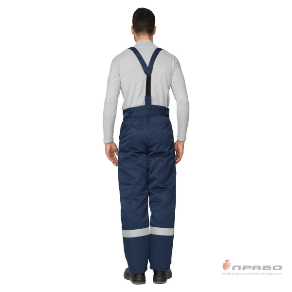 Костюм мужской на утепляющей прокладке для защиты от пониженных температур синий (куртка и брюки)