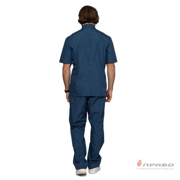 Куртка медицинская мужская "Медик" джинс