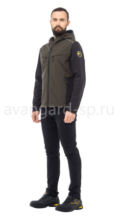 Куртка софтшелл "Тайм" с капюшоном