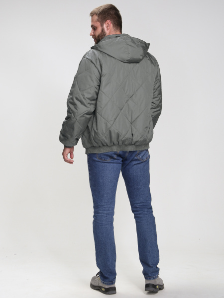 Куртка демисезонная Бомбер-Люкс (тк.Дюспо), св.серый