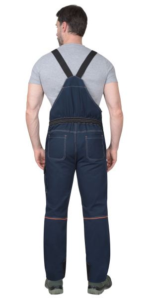 Костюм СИРИУС-ШАТЛ-РОСС куртка, полукомбинезон, синий с черным, 80% х/б, пл. 260 г/кв.м