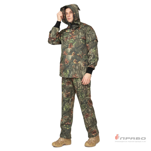 Костюм летний противоэнцефалитный камуфлированный осенний клён (куртка и брюки)