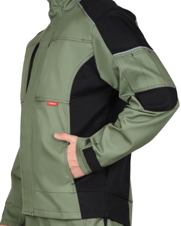 Куртка СИРИУС-ЦИТРИН светло-оливковый с черным