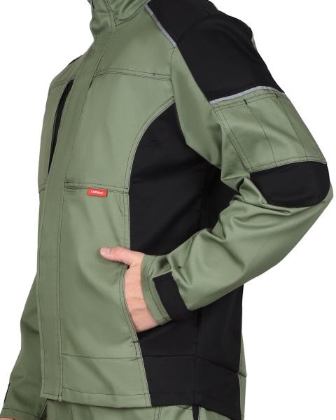 Куртка СИРИУС-ЦИТРИН светло-оливковый с черным