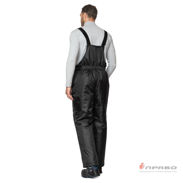 Полукомбинезон мужской утеплённый "Альфа" чёрный