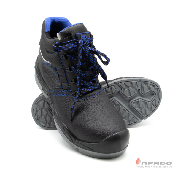 Ботинки "Б-М12" с подошвой ПУ/ТПУ и МП чёрные