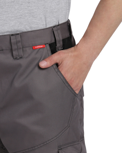 Брюки СИРИУС-ЦИТРИН ср.серый с черным