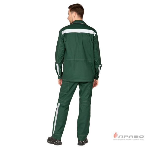 Куртка мужская летняя "Эко-Труд" тёмно-зелёная