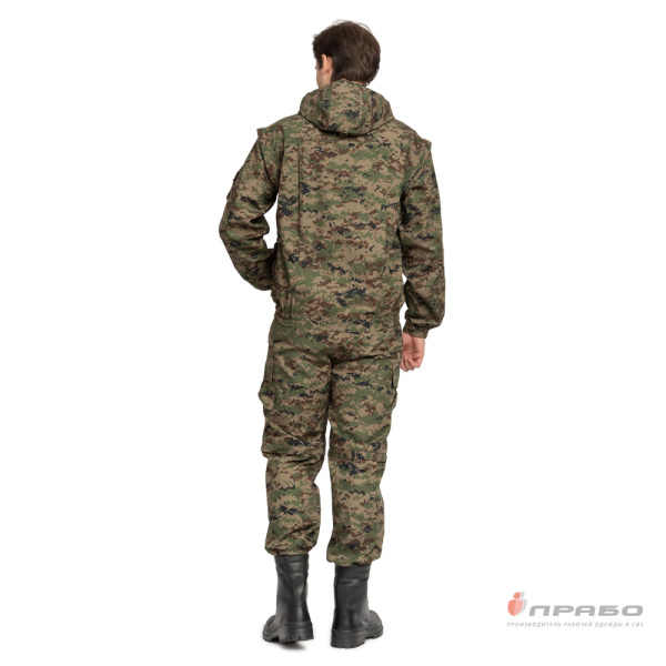 Костюм мужской "Раптор" рип-стоп КМФ цифра 301-01 (куртка и брюки)