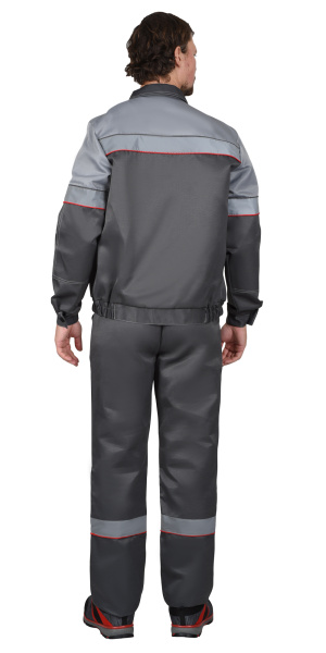 Костюм СИРИУС-ЛЕГИОНЕР куртка кор., п/к темно-серый со светло-серым и СОП